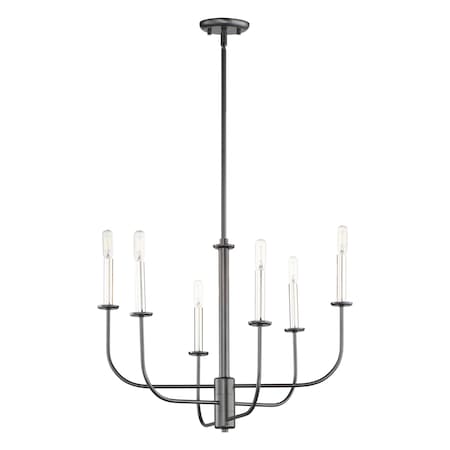 Maxim Lighting Wesley 6-Light Chandelier 10326BKSN